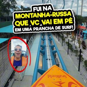 seaworld sea world pipeline pipe line prancha surf montanha russa roller coaster atrações atração parques
